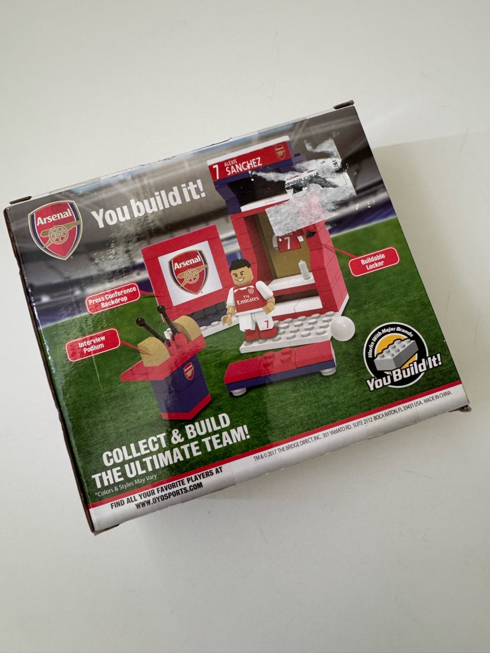 Arsenal Buildable Locker Set Alexis Sanchez